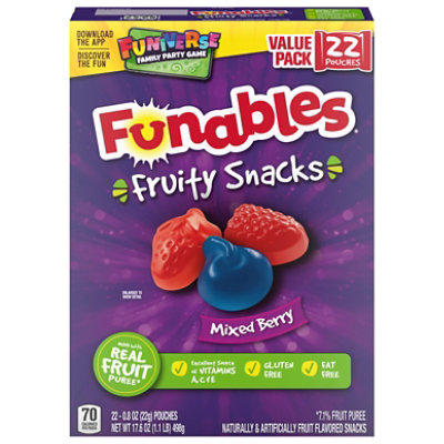 Fys Funables Fruit Snacks Mixed Berry - 17.6 OZ - Image 3