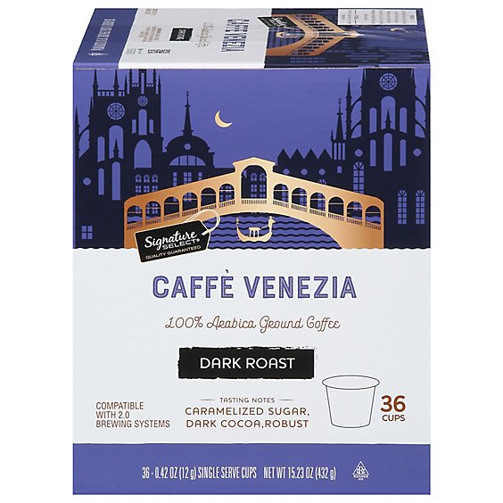 Signature Select Coffee Pods Caffe Venezia - 36 CT