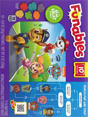 Fruit Snacks Funables Paw Patrol - 8 OZ - Image 5