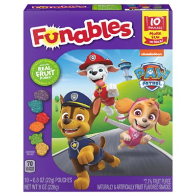 Fruit Snacks Funables Paw Patrol - 8 OZ - Image 1