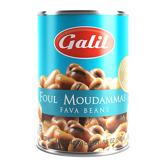 Galil Foul Moudammas Fava Beans - 14OZ