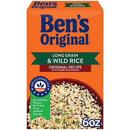 Ben's Original Flavored Long Grain & Wild Rice Box - 6 Oz - Image 1