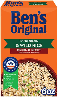 Ben's Original Flavored Long Grain & Wild Rice Box - 6 Oz