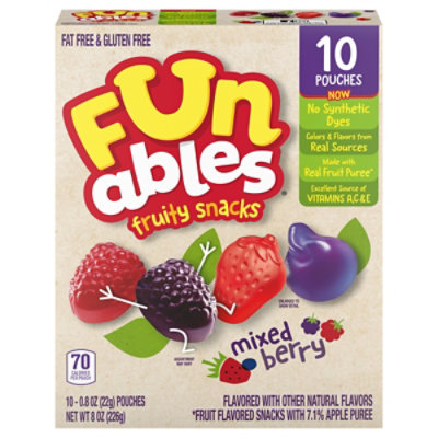 Fys Funables Fruit Snacks Mixed Berry - 8 OZ