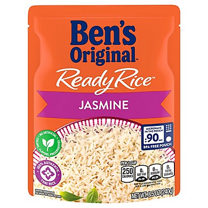 Ben's Original Ready Rice Easy Dinner Side Jasmine Rice Pouch - 8.5 Oz - Image 2