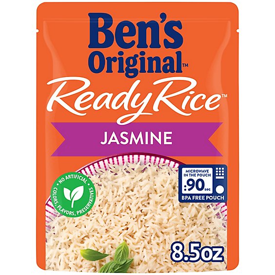 Ben's Original Ready Rice Easy Dinner Side Jasmine Rice Pouch - 8.5 Oz