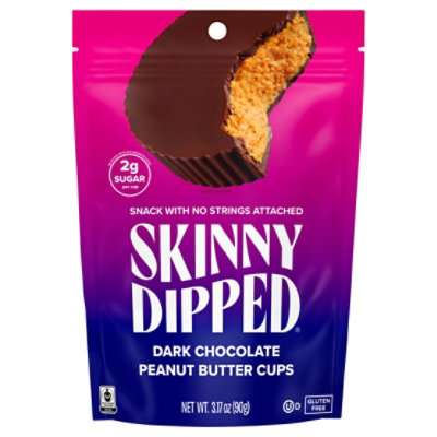 SkinnyDipped Dark Chocolate Peanut Butter Cup Pouch - 3.17 Oz - Image 1