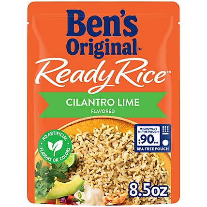 Ben's Original Ready Rice Easy Dinner Side Cilantro Lime Flavored Rice Pouch - 8.5 Oz - Image 1