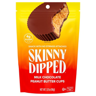 Skinnydipped Cups Milk Choc Pnt Btr - 3.17 OZ