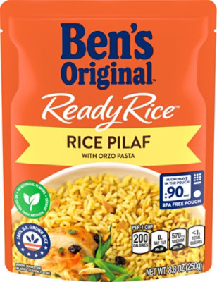 Ben's Original Ready Rice Pilaf with Orzo Pasta Pouch - 8.8 Oz - Image 2