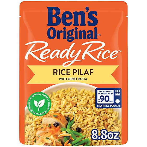 Ben's Original Ready Rice Pilaf with Orzo Pasta Pouch - 8.8 Oz
