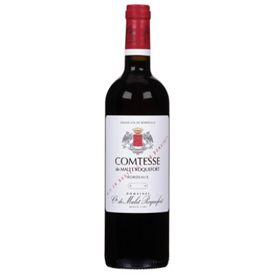 Comtesse De Malet Roquefort Bordeaux Rouge Wine - 750 ML - Image 3