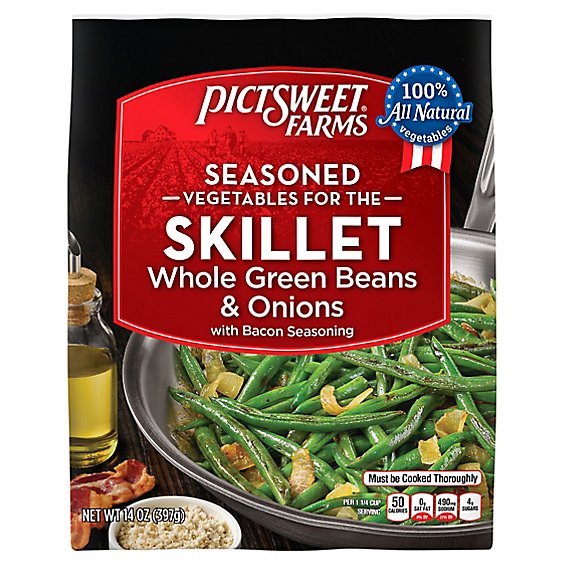 Psf Vfs Whole Green Beans & Onions - 14 OZ