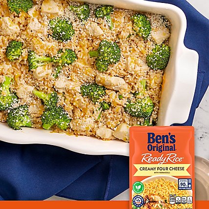 Ben's Original Ready Rice Easy Dinner Side Creamy Four Cheese Flavored Rice Pouch - 8.5 Oz - Image 5