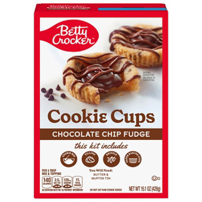 Betty Crocker Chocolate Chip Fudge Cookie Cups - 15.1 OZ