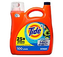 Tide Laundry Detergent Liquid 2x Low Suds Sport With Febreze - 154 FZ