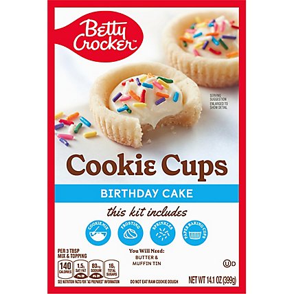 Betty Crocker Birthday Cake Cookie Cups - 14.1 OZ - Image 2