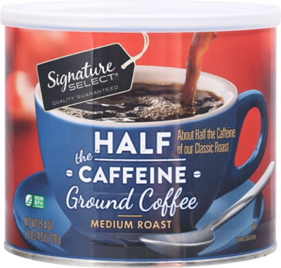 Signature SELECT Coffee Can Half Caffeine Ground - 25.4 OZ - Image 2