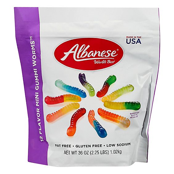 12 Flavor Worms Family Share Size Bag - 36 OZ