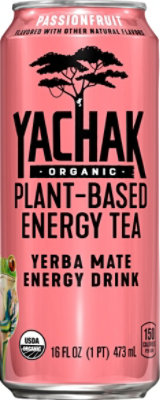 Yachak Organic Yerba Mate Energy Drink Plant Based Energy Tea Passionfruit - 16 FZ - Image 2