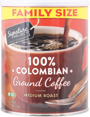 Signature SELECT Coffee Can Colombian Ground Family Size - 40 OZ - Image 2