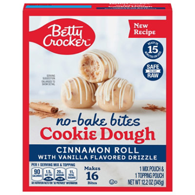 Betty Crocker Cinnamon Roll No Bake Cookie Dough Bites - 12.2 OZ