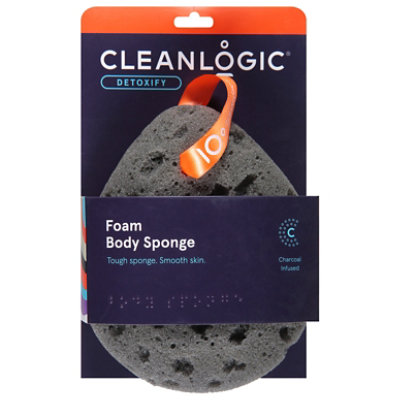 Cleanlogic Detoxify Foam Body Sponge Each Haggen