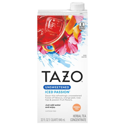 Tazo Tea Concentrate Unsweetened Iced Passion Tea - 32 FZ