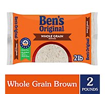 Ben's Original Parboiled Whole Grain Brown Dry Rice Bag - 2 Lb