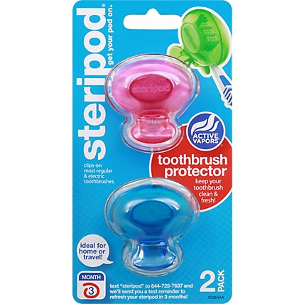 Steripod Adult Toothbrush Cover - 2pk - 2 CT - Image 2