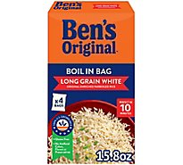 Ben's Original Boil In Bag Long Grain White Enriched Parboiled Rice Box - 15.8 Oz