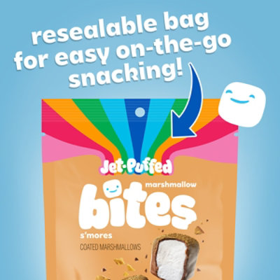 Jet-Puffed Marshmallow Bites S’mores Flavored Coated Marshmallows - 4 Oz - Image 5