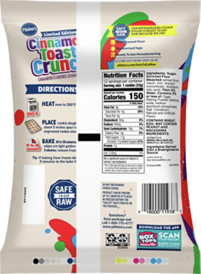 Pillsbury Ready To Bake Cinnamon Toast Crunch Cookie Dough 12 Count - 14 OZ - Image 6