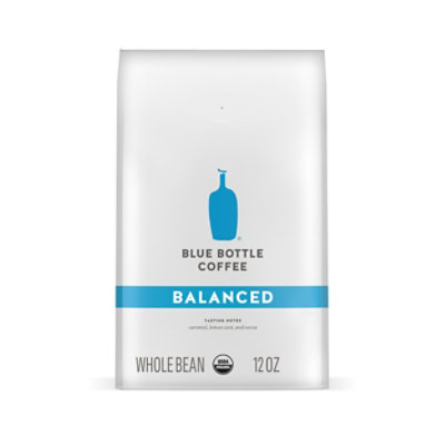 Blue Bottle Organic Balanced Medium Roast Whole Bean Coffee Bag - 12 Oz