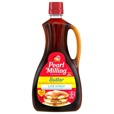 Pearl Milling Company Lite Butter Syrup - 24 FZ