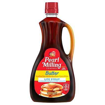 Pearl Milling Company Lite Butter Syrup - 24 FZ - Image 3