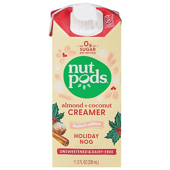 Nutpods Creamer Holiday Nog Unsweetened - 11.2 FZ