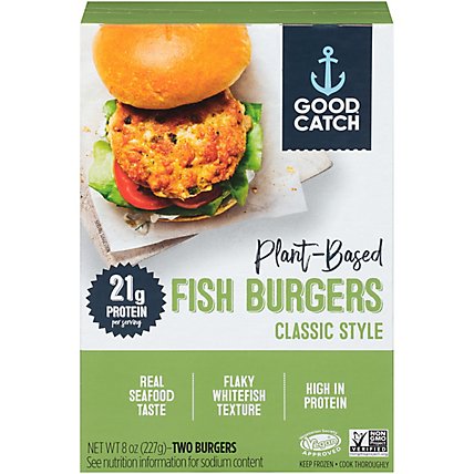 Good Catch Fish Burger Plant Based Classic Style - 8 Oz - Image 3