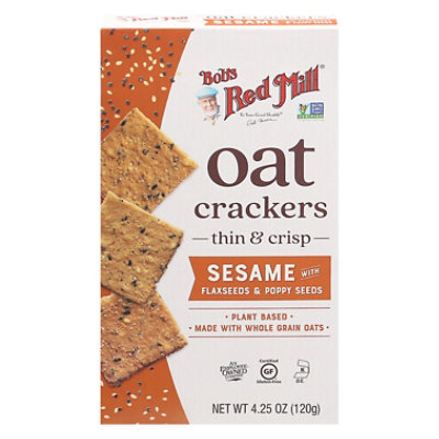 Bobs Red Mill Sesame Oat Crackers - 4.25 Oz - Image 3