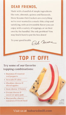 Bobs Red Mill Sesame Oat Crackers - 4.25 Oz - Image 6