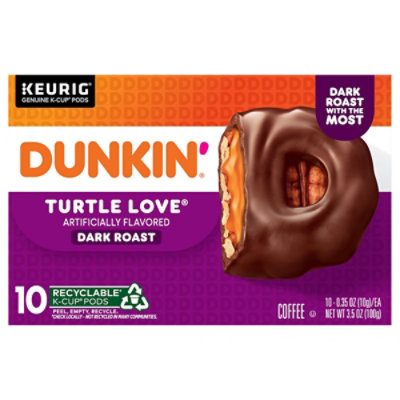 Dunkin Turtle Love Kcup Coffee - 10 CT - Image 1