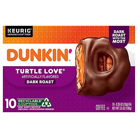 Dunkin Turtle Love Kcup Coffee - 10 CT