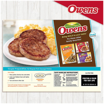 Owens Patties Pork Sausage - 2.5 Lbs - Image 8