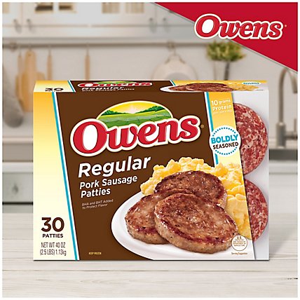 Owens Patties Pork Sausage - 2.5 Lbs - Image 5