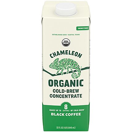 Chameleon Multi serve Concentrate 100% Arabica Organic Cold Brew Black Coffee Carton - 32 Fl. Oz. - Image 3