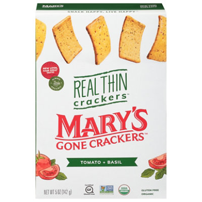 Marys Gone Cracker Real Thin Crackers Tomato Basil - 5 Oz - Image 3