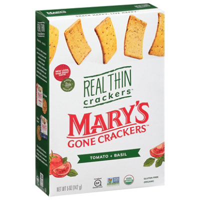 Marys Gone Cracker Real Thin Crackers Tomato Basil - 5 Oz - Image 2