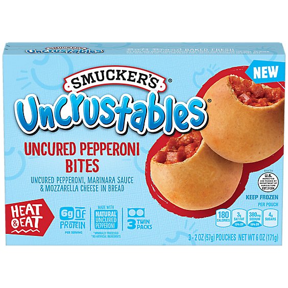 Smucker Uncrustable Pepperoni Bites 3 Count - 2 OZ