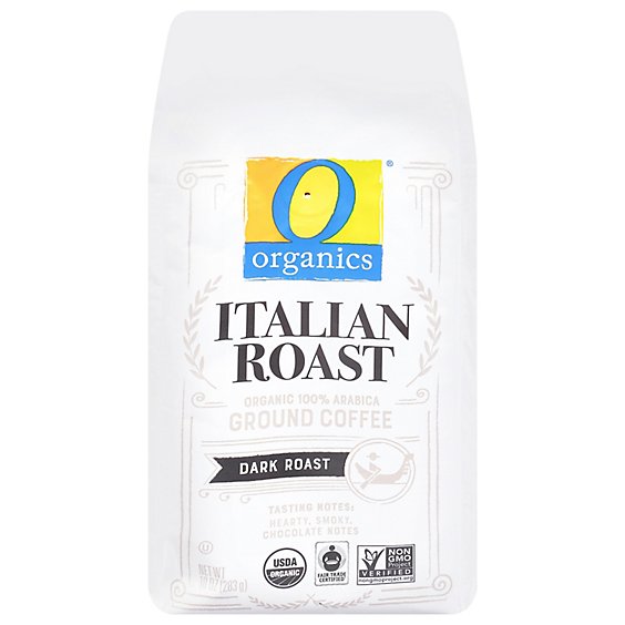 O Organics Coffee Italian Roast Ground - 10 OZ