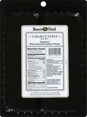 Boars Head Bh Charcuterie Pepperoni And Vermont Cheddar Duo Pack - 6 OZ - Image 5